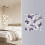 Light Switch Cover Plate Lavender Butterfly Pattern 2-Gang 4