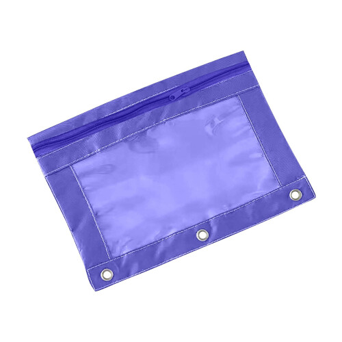 AuroraX Pencil Bag Purple Zipper 1 Pack 1