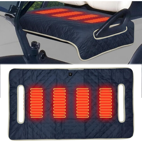 Heated Golf Cart Seat Cover Waterproof Soft 1 Pack 1