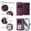 Magnetic Clasp Flip Stand Case for iPhone 17 Dark Purple 3