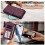 Magnetic Clasp Flip Stand Case for iPhone 17 Dark Purple 4