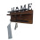 Wall Mount Key Hooks Iron Wood 6 Hooks Brown 4