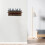 Wall Mount Key Hooks Iron Wood 6 Hooks Brown 7