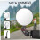 Electric Bike Mirrors Foldable Adjustable Convex Lens 1 Pair 2