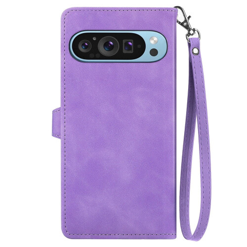 Purple PU Leather Wallet Case for Google Pixel 9 Pro XL 6.8 2