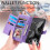 Purple PU Leather Wallet Case for Google Pixel 9 Pro XL 6.8 4