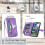 Purple PU Leather Wallet Case for Google Pixel 9 Pro XL 6.8 6