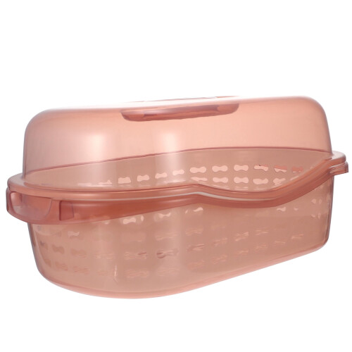 Storage Holder Pink Plastic 14.15x9.82x6.68 in 2
