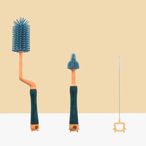 Silicone Bottle Cleaning Brush Set Long Handle 1 Piece 2