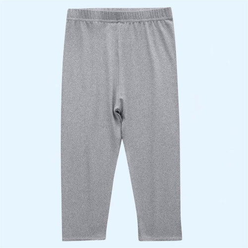 Girls Solid Candy Color Leggings Gray Size 9-10 Years 1