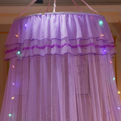 Polyester Mesh Bed Canopy Dome for Twin Full Queen Crib 2