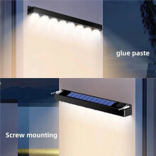 Solar Real Patio LightSign 8-Flammige, Wasserdichte Wandleuchte für Den Außenbereich - Gartendekoration