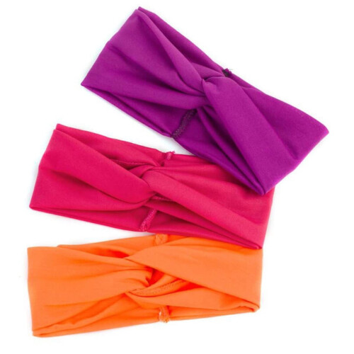 Wide Twist Headbands for Women Boho Elastic 10 Pcs 2