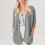 Women's Open Front Cable Knit Cardigan Sweater 3/4 Sleeve 3