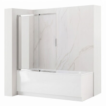 Παραβάν Μπανιέρας Συρόμενο Rea Dario Chrome 120