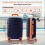 Navy Blue 20 inch ABS Carry-On Luggage 2