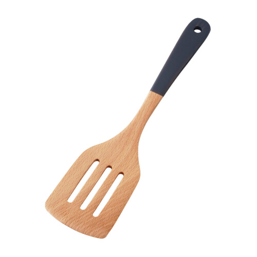Wooden Spatula Soup Spoon Ergonomic Handle 1 Piece 1