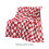 Red checkered flannel blanket black white squares 39.37 x 2