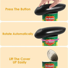 Electric Can Opener for Kitchen Can Opener Smooth  for Seniors and Arthritic Patients for Travel Can Opener