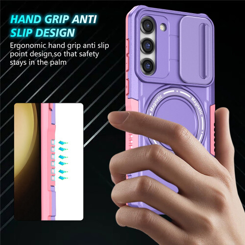 Purple Shockproof Case for Samsung Galaxy S23 Plus 6.6 inch 2