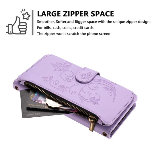 Magnetic Flip Stand Case for iPhone 15 Pro Max Light Purple 1