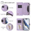 Magnetic Flip Stand Case for iPhone 15 Pro Max Light Purple 3