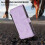 Magnetic Flip Stand Case for iPhone 15 Pro Max Light Purple 5