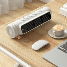 Bladeless Tower Fan Desktop Air Cooler, Portable Silent Office Fan, Indoor Office and Home Use White