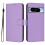 Purple PU Leather Wallet Case for Google Pixel 8 Pro with 2