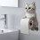 3D Cat Toilet Paper Holder Wall Mount for Bathroom Kitchen 6