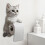 3D Cat Toilet Paper Holder Wall Mount for Bathroom Kitchen 7