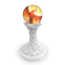 Boule de Cristal 3D avec Affichage Vidéo DIY, Sphère de 7 cm, Idéale pour la Famille, les Amis et les Cadeaux de Fin D'Études, Rose