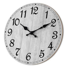 Horloges Murales Silencieuses Sans Tic-Tac, Horloges en Bois Rustiques Vintage DéCoratives pour Cuisine Salle de Bain, Salon