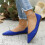 Willtoo Women's Solid Color Pointed Toe Flat Shoes 7