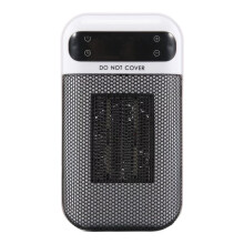 Electric Wall Space Heater Portable Warmer for Indoor 500W Heater for Winter Home Heater with LED Display US Plug White