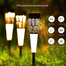 Lumière Extérieure Solaire, Lumière Extérieure Solaire LED Clignotante à Couleur Changeante, Lumière de Jardin Solaire pour Cour de Jardin de