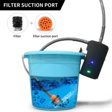 Douche Extérieure Pompe de Douche Électrique Portable Étanche avec Débit D'Eau à 2 Niveaux pour Camping Randonnée Pique-Nique