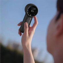 Fan Portable Ventilator Handheld Camping Fan 3000mAh USB Rechargeable Electric Fan 100 Wind Speed Bladeless Air Cooler,A