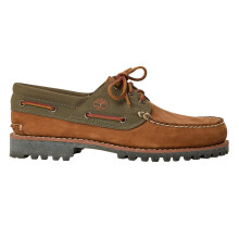 (6.5 UK, Medium Brown) Timberland Mens Authentic Leather Boat Shoes