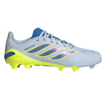 (2 UK, Blue/Yellow) Adidas Childrens/Kids Predator League Firm Ground Football Boots