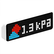 TC001 Horloge Intelligente Pixel Followers Youtube Affichage Simultané de Messages Pixelisés Horloge de Bureau Intelligente