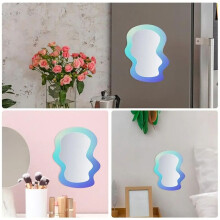 L'École de Casiers Miroirs de Casier Acrylique Miroirs avec Support Magnétique Accessoires de Casier Miroirs de Maquillage Personnel Miroirs