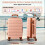 Pink 20 inch ABS Carry-On Luggage 4