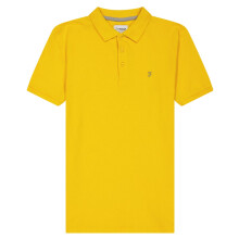 (12-13 Years, Yellow) Farah Boys Bugsworth Embroidered Short-Sleeved Polo Shirt