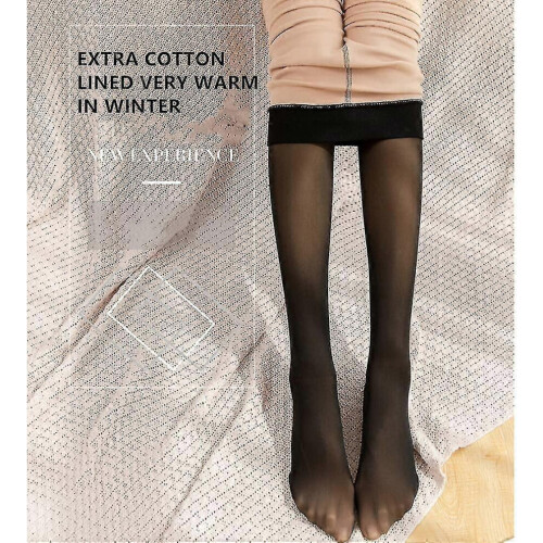 (As show, One size) Magic Extra Tjocka Varma Vintertights Med Dubbelfoder Och Stretchig Termofleece För Damer 1
