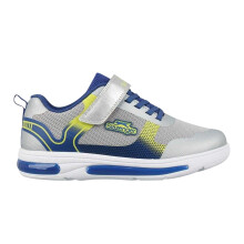 (8 UK Child, Silver/Blue) Slazenger Childrens/Kids Go 2.0 Light Up Trainers