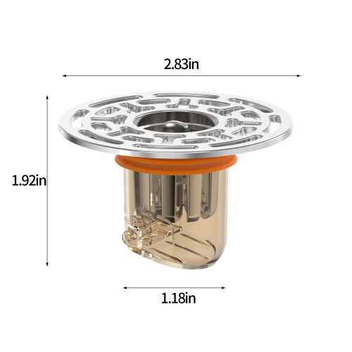 Floor Drain Backflow Preventer Valve Metal One-Way Core 2