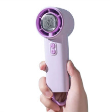 Ventilador Portátil de Alta Velocidade Semicondutor Refrigeração Ao Ar Livre Portátil Montanhismo Fivela Pequeno Ventilador Roxo