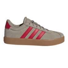 (4 UK, Green/Red) Adidas Childrens/Kids VL Court 3.0 Suede Platform Trainers