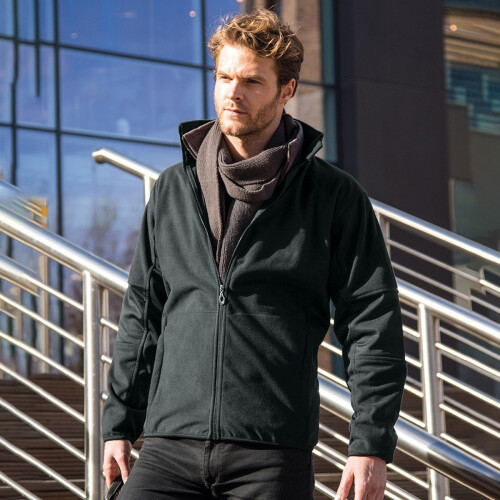 Result (M, Black) Result Mens Osaka TECH Performance Combined Pile Softshell Waterproof Windproof Jacket 2